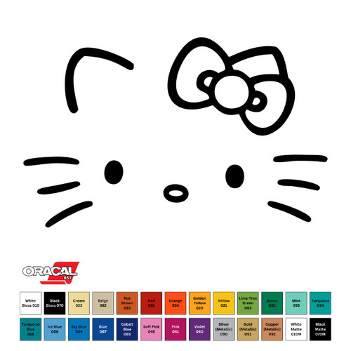 Hello kitty permanent sticker - hello,